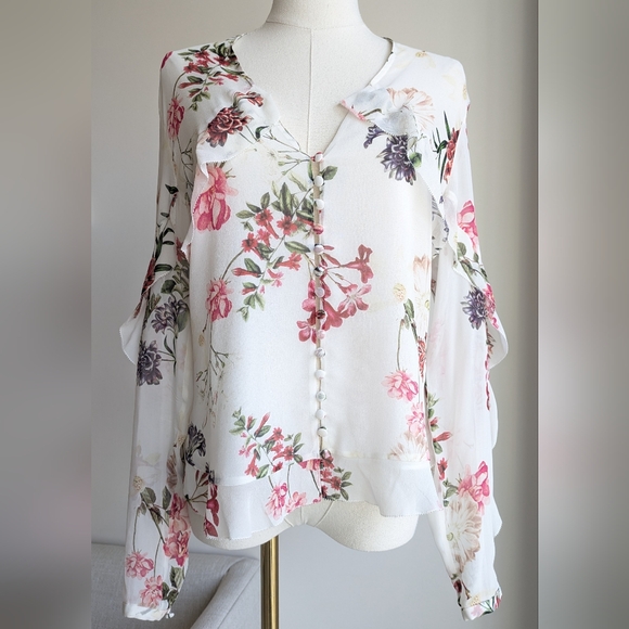Nicholas Floral Silk Blouse - Picture 7 of 7